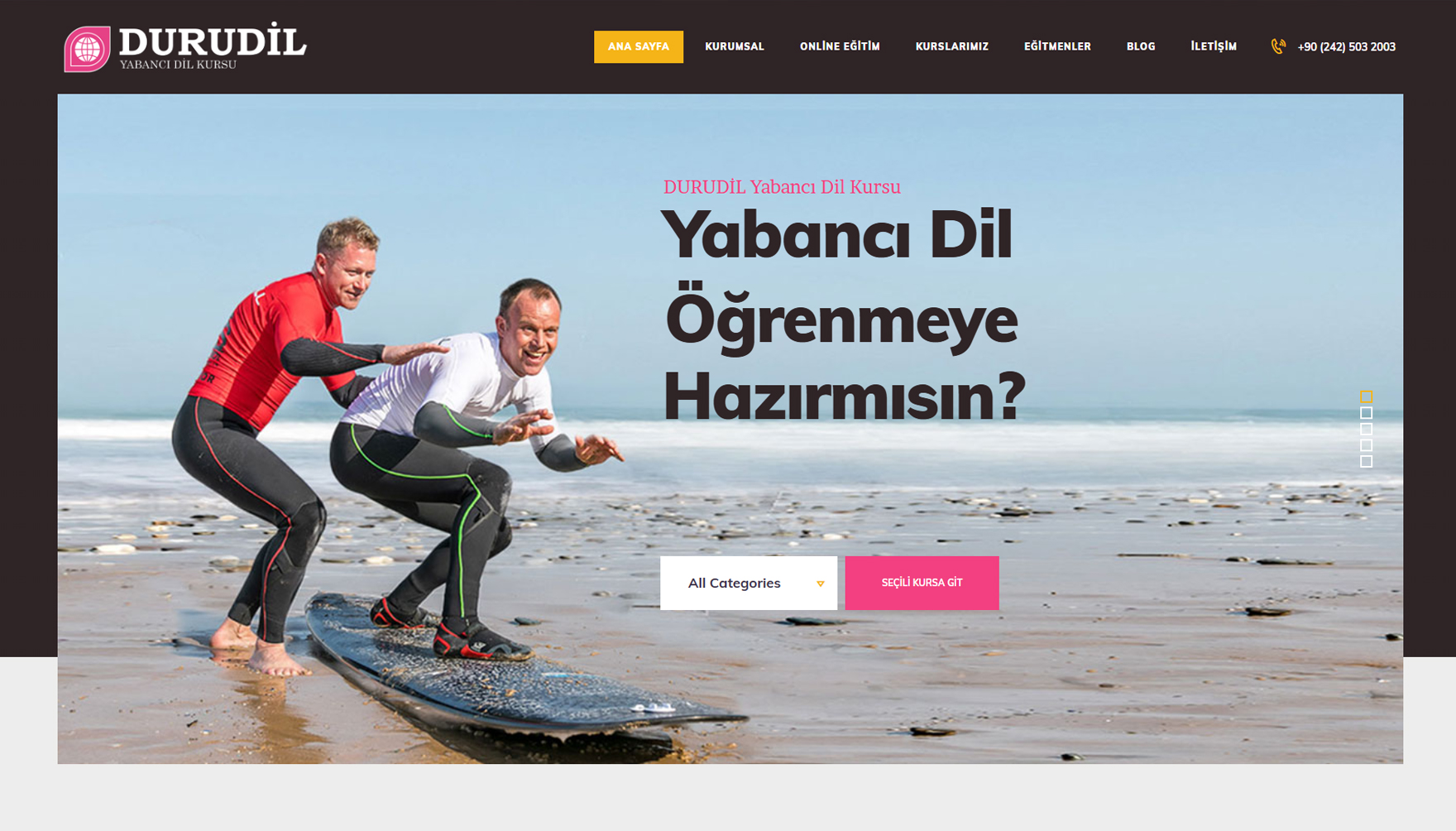 Duru-Dil-Kursu-Web-Site-Ekran-Görüntüsü